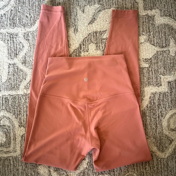 lululemon athletica Pants - Lululemon Align Super-High Rise Pant 28" Pink Size 6 Leggings